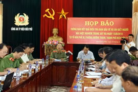 Quang cảnh buổi họp báo. (Ảnh: Phan Tuấn Anh/TTXVN)