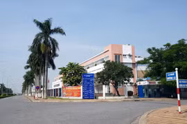 Khu Công nghiệp Tràng Duệ, huyện An Dương, Hải Phòng, hiện có 4 dự án của tập đoàn LG và gần 60 dự án khác đang đầu tư. (Ảnh: Minh Thu/TTXVN)