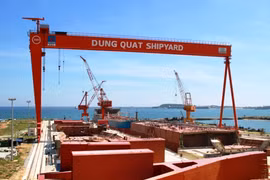 Dự án nhà máy đóng tàu Dung Quất. (Nguồn: dqsy.vn)