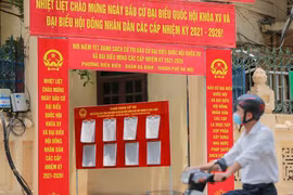 Chỉ còn vài ngày nữa, người dân Hà Nội sẽ cùng cả nước chào đón ngày hội lớn của đất nước - Ngày bầu cử đại biểu Quốc hội khóa XV và đại biểu Hội đồng nhân dân các cấp nhiệm kỳ 2021-2026. (Ảnh: Minh Sơn/Vietnam+) 