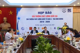 Toàn cảnh lễ công bố Giải thưởng Chất lượng Quốc gia và Giải thưởng Chất lượng Quốc tế châu Á – Thái Bình Dương 2019 – 2020. (Ảnh: PV/Vietnam+)