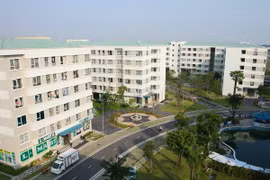 Một góc dự án nhà ở thu nhập thấp Đặng Xá, huyện Gia Lâm (giai đoạn 2). (Ảnh: Tuấn Anh/TTXVN)