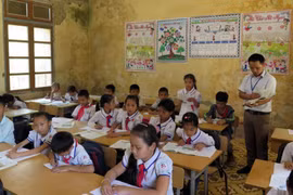 Trường học vùng cao. (Ảnh: Hữu Quyết/TTXVN)