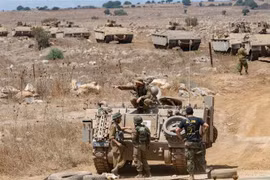 Binh sỹ Israel tham gia huấn luyện trên vùng đất chiếm đóng của Cao nguyên Golan tháng 8/2018. (Ảnh: THX/TTXVN)