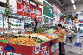  Khách mua hàng trong siêu thị tại Thành phố Hồ Chí Minh. (Ảnh: Mỹ Phương/TTXVN)