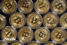 Đồng bitcoin. (Ảnh: AFP/TTXVN)