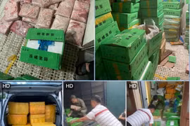 Kho hàng bị lực lượng chức năng phát hiện, kiểm tra. (Nguồn: báo Công Thương)