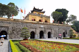 Di tích Hoàng thành Thăng Long. (Ảnh: TTXVN)