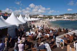Chợ phim Cannes tại Pháp. (Ảnh: Đại sứ quán Pháp tại Việt Nam)