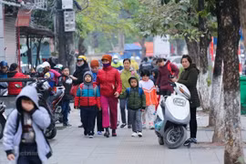 Miền Bắc sắp đón đợt rét đậm mạnh nhất từ đầu mùa Đông 2023-2024. (Nguồn ảnh: Minh Sơn/Vietnam+)