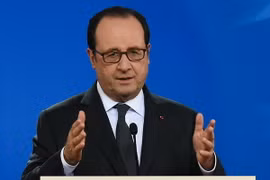 Tổng thống Pháp Francois Hollande. (Ảnh: AFP/TTXVN)