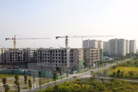 Một góc dự án nhà ở thu nhập thấp Đặng Xá, huyện Gia Lâm (giai đoạn 2). (Ảnh: Tuấn Anh/TTXVN)