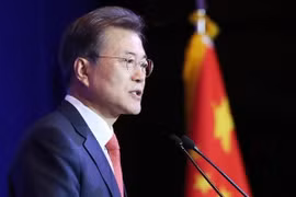 Tổng thống Hàn Quốc Moon Jae-in. (Nguồn: AFP/TTXVN)