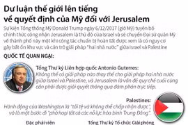 [Infographics] Dư luận thế giới trước quyết định của Mỹ về Jerusalem