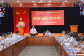 Hội nghị Ban chấp hành lần thứ 13 Đảng bộ Khối các cơ quan Trung ương. (Ảnh: Phương Hoa/TTXVN)