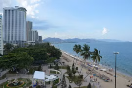 Bãi biển Nha Trang (Khánh Hòa). (Ảnh: Thanh Hà/TTXVN)
