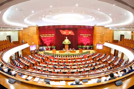 Quang cảnh Hội nghị lần thứ tám Ban Chấp hành Trung ương Đảng khoá XII. (Nguồn: TTXVN)