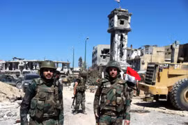 Quân chính phủ Syria liên tục giành những chiến thắng quyết định trên chiến trường từ cuối năm 2013. (Ảnh: nytimes.com)