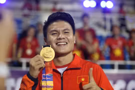 Quang Hải có cơ hội giành Quả bóng Vàng Việt Nam 2019. (Ảnh: Hoàng Linh/TTXVN)