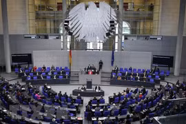 Quang cảnh phiên họp Quốc hội Đức ở Berlin. (Ảnh: AFP/TTXVN)
