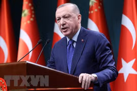 Tổng thống Thổ Nhĩ Kỳ Recep Tayyip Erdogan. (Ảnh: AFP/TTXVN)