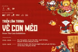 Triển lãm Vẽ con mèo.(Nguồn: DBND)