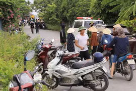 Hiện trường xảy ra vụ án khiến 3 người trong một gia đình tử vong tại Thái Bình. (Ảnh: Thế Duyệt/TTXVN)
