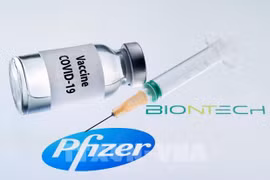 Vaccine do hãng dược Pfizer nghiên cứu và sản xuất (Nguồn:TTXVN)
