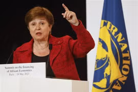 Tổng Giám đốc Quỹ Tiền tệ quốc tế (IMF) Kristalina Georgieva. (Ảnh: AFP/TTXVN) 