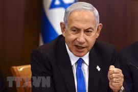 Thủ tướng Israel Benjamin Netanyahu. (Ảnh: AFP/TTXVN) 