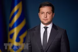Tổng thống Ukraine Volodymyr Zelenskiy. (Ảnh: AFP/TTXVN)