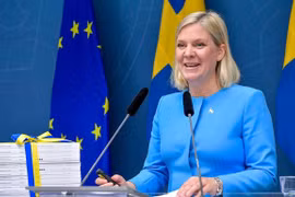 Bộ trưởng Tài chính Thụy Điển Magdalena Andersson.(Nguồn: TT)
