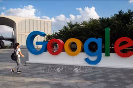 Biểu tượng của Google. (Ảnh: AFP/TTXVN)