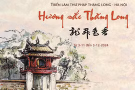 Poster Triển lãm Thư pháp Thăng Long-Hà Nội. (Ảnh chụp màn hình)