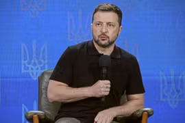 Tổng thống Ukraine Volodymyr Zelensky. (Ảnh: Kyodo/TTXVN)