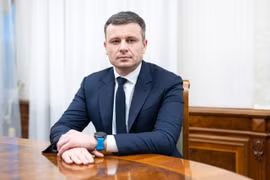 Bộ trưởng Tài chính Ukraine Sergii Marchenko. (Nguồn: AFP)