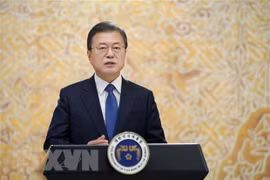 Tổng thống Hàn Quốc Moon Jae-in. (Nguồn: Yonhap/TTXVN) 