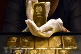 Giá vàng thế giới giảm. (Ảnh: AFP/TTXVN) 