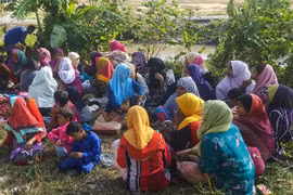 Người tị nạn Myanmar bị bắt giữ tại Kangar, Malaysia ngày 1/3/2019. (Ảnh: AFP/TTXVN)