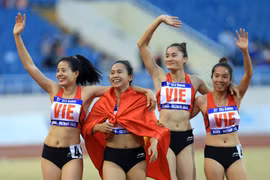 Điền kinh Việt Nam hướng đến mục tiêu đứng đầu tại SEA Games 32. (Ảnh: TTXVN)