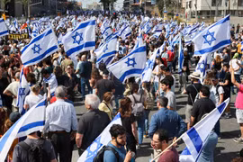 Israel: Hàng chục nghìn người dân đình công phản đối cải cách tư pháp