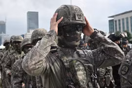  Binh sỹ Hàn Quốc . (Ảnh: AFP/TTXVN) 
