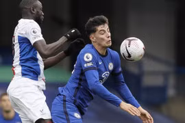 Kai Havertz đuối sức trong các tình huống tranh chấp tay đôi (Nguồn:Gettyinages)