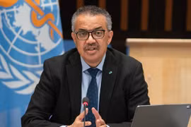 Tổng Giám đốc WHO Tedros Adhanom Ghebreyesus. (Nguồn: globaltimes) 