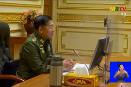 Tổng Tư lệnh các lực lượng vũ trang Min Aung Hlaing (Nguồn:TTXVN)