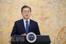 Tổng thống Hàn Quốc Moon Jae-in. (Nguồn: Yonhap/TTXVN) 