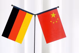 Cờ Đức và cờ Trung Quốc. (Nguồn: globaltimes.cn) 