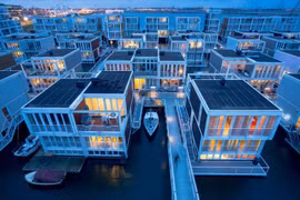 Khu phố nổi Waterbuurt (Nguồn: Odditycentral) 