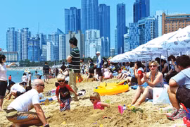 Bãi biển Haeundae.(Ảnh: Reuters)