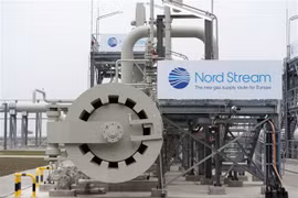 Hệ thống đường ống Nord Stream 1 (Dòng chảy phương Bắc 1), dẫn khí đốt từ Nga sang Đức qua biển Baltic, tại Lubmin, miền Đông Bắc Đức. (Ảnh: AFP/TTXVN)